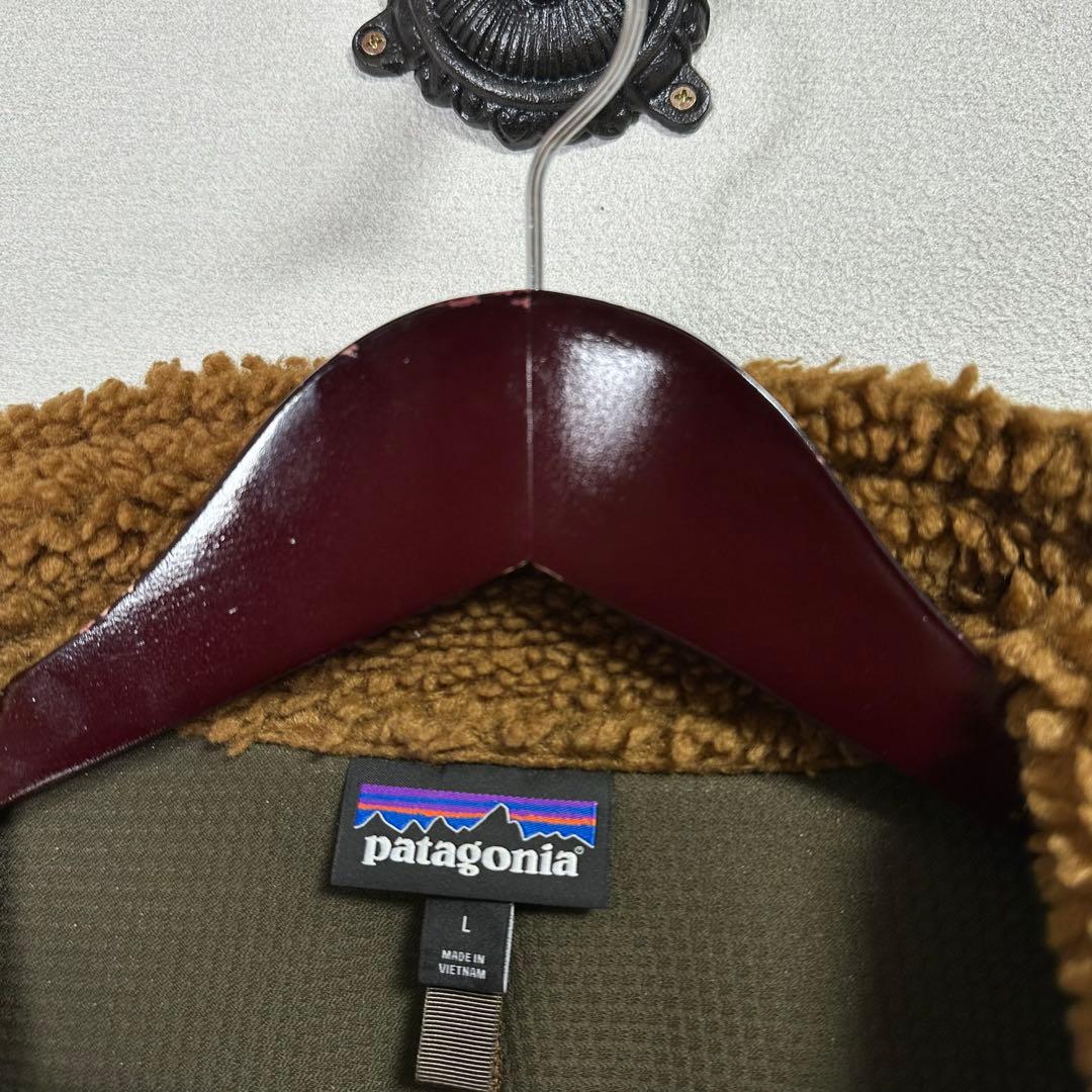 美品 L パタゴニア メンズ クラシック レトロX ベスト ボアフリース 茶