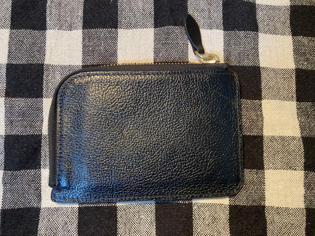 IL BISONTE イルビゾンテ　L字ファスナー　ケース　ブラック