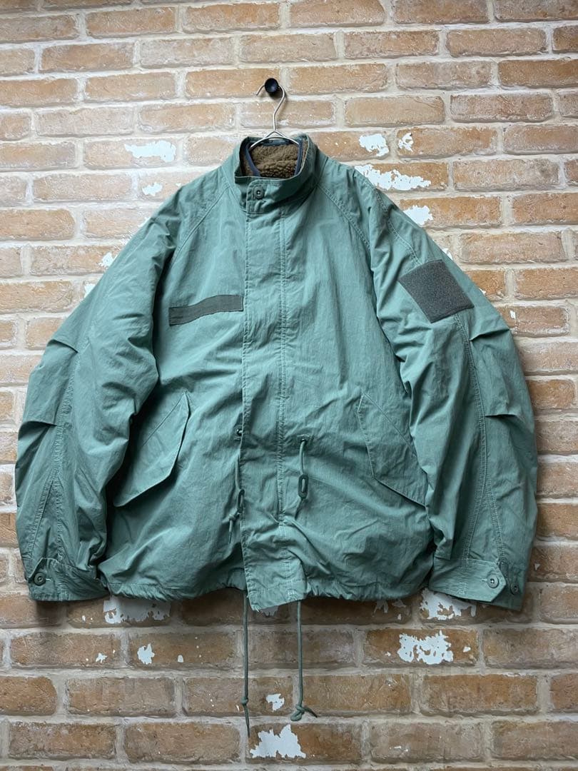 00s ミリタリージャケット　ライナー付き　ショートモッズコート　カーキ　古着