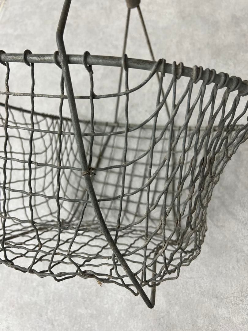 フランスアンティーク 古いアイアンバスケット ジャーナルスタンダードラックス購入