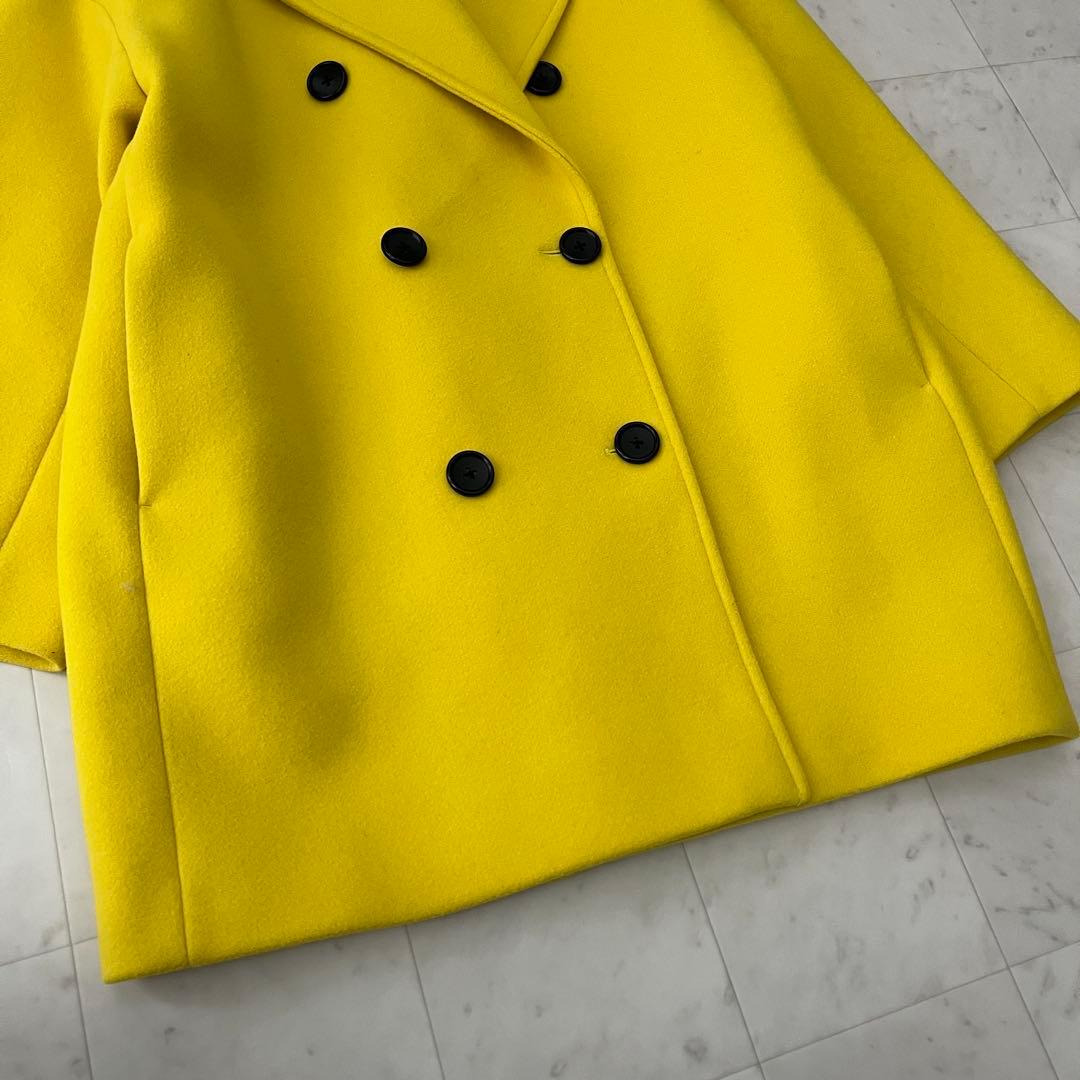 美品♡2022AW ユナイテッドアローズ メルトンピーコート 36 イエロー