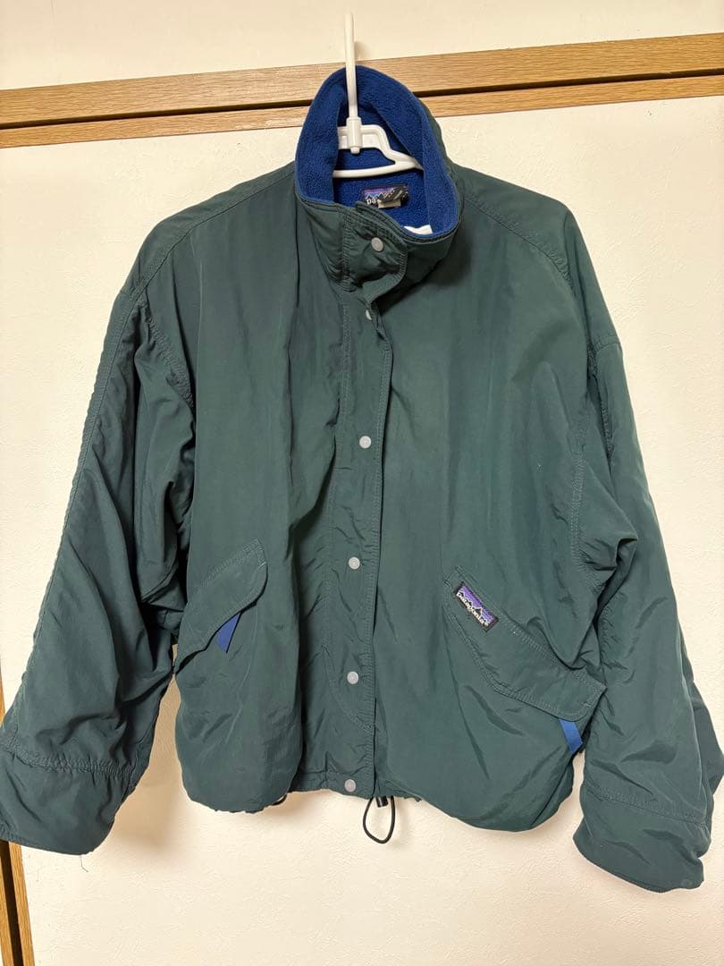 80s USA製　Patagonia フリース内張りジャケット