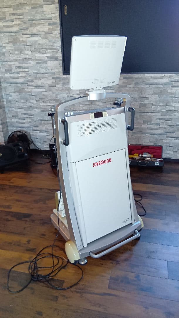 カラオケ機器 一体型ポータブルセットJOYSOUNDスタンド型