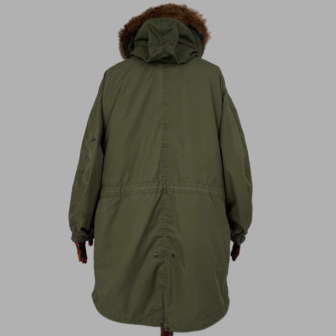 希少 米軍実物 SR 70s 80s 獣毛フード M-65 フィッシュテール