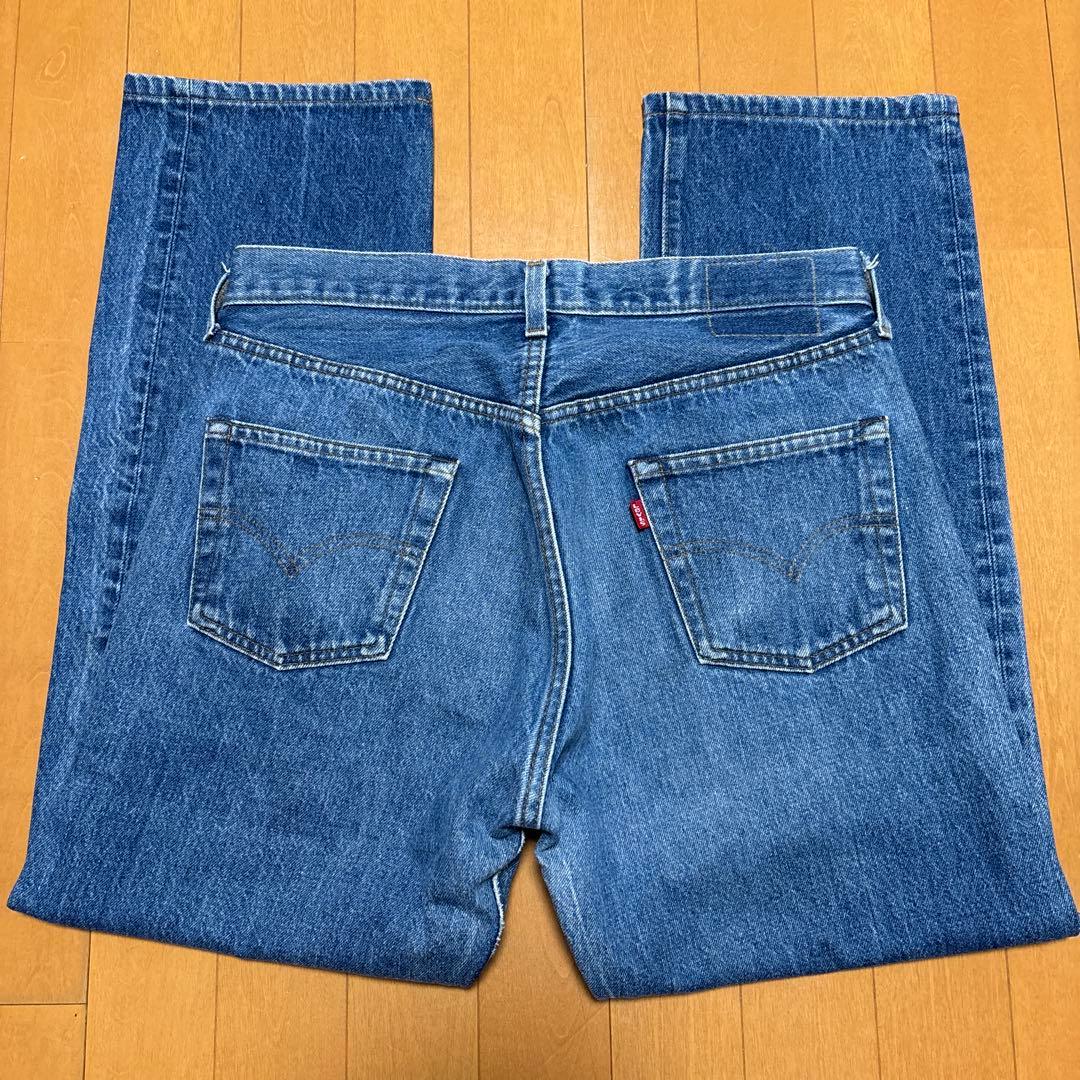 80s USA製 リーバイス501 黒カン 色落ち ストレート デニム ジーンズ