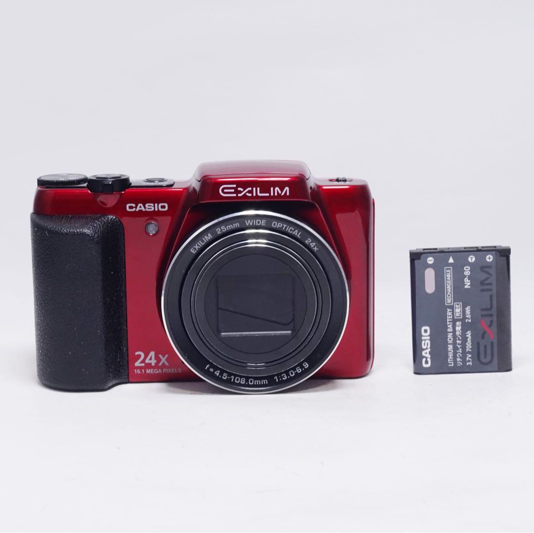 極美品 動作確認済み CASIO EXILM EX-H50 レッド コンデジ