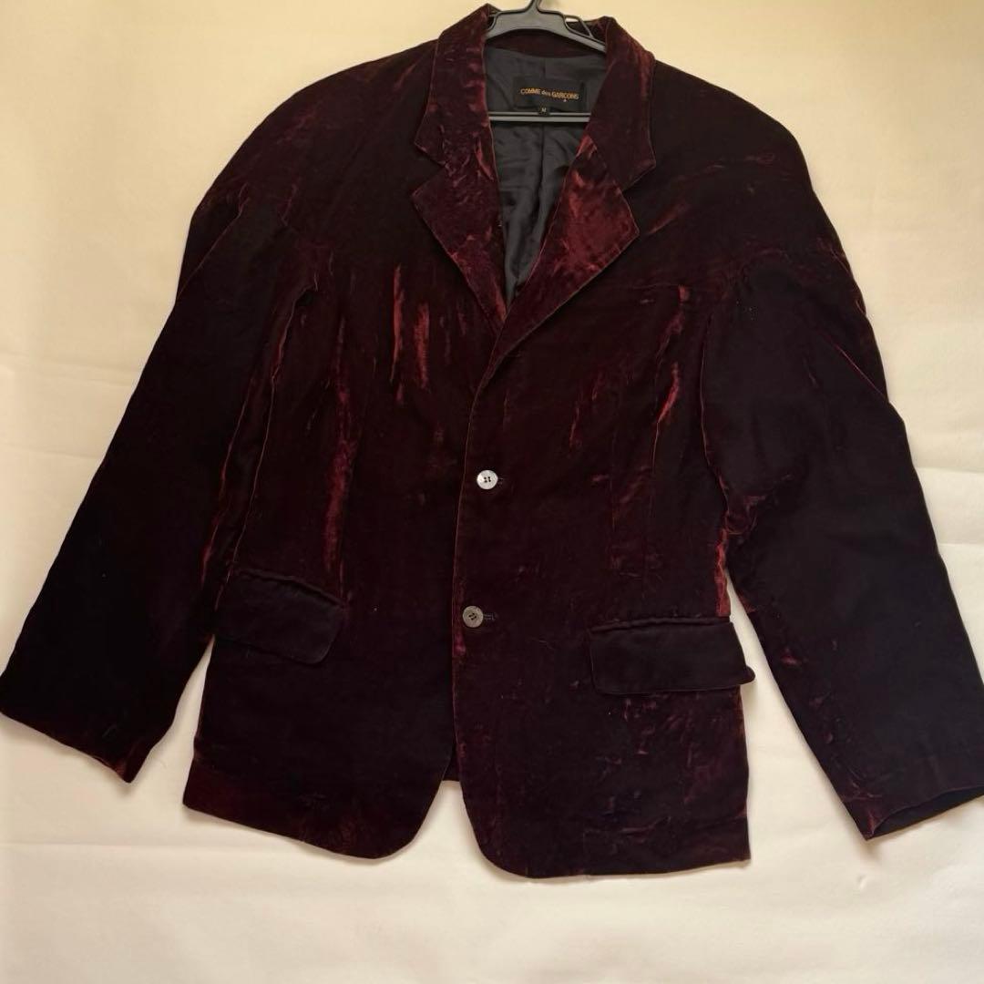 【91AW】COMME des GARCONS ベルベット ジャケット