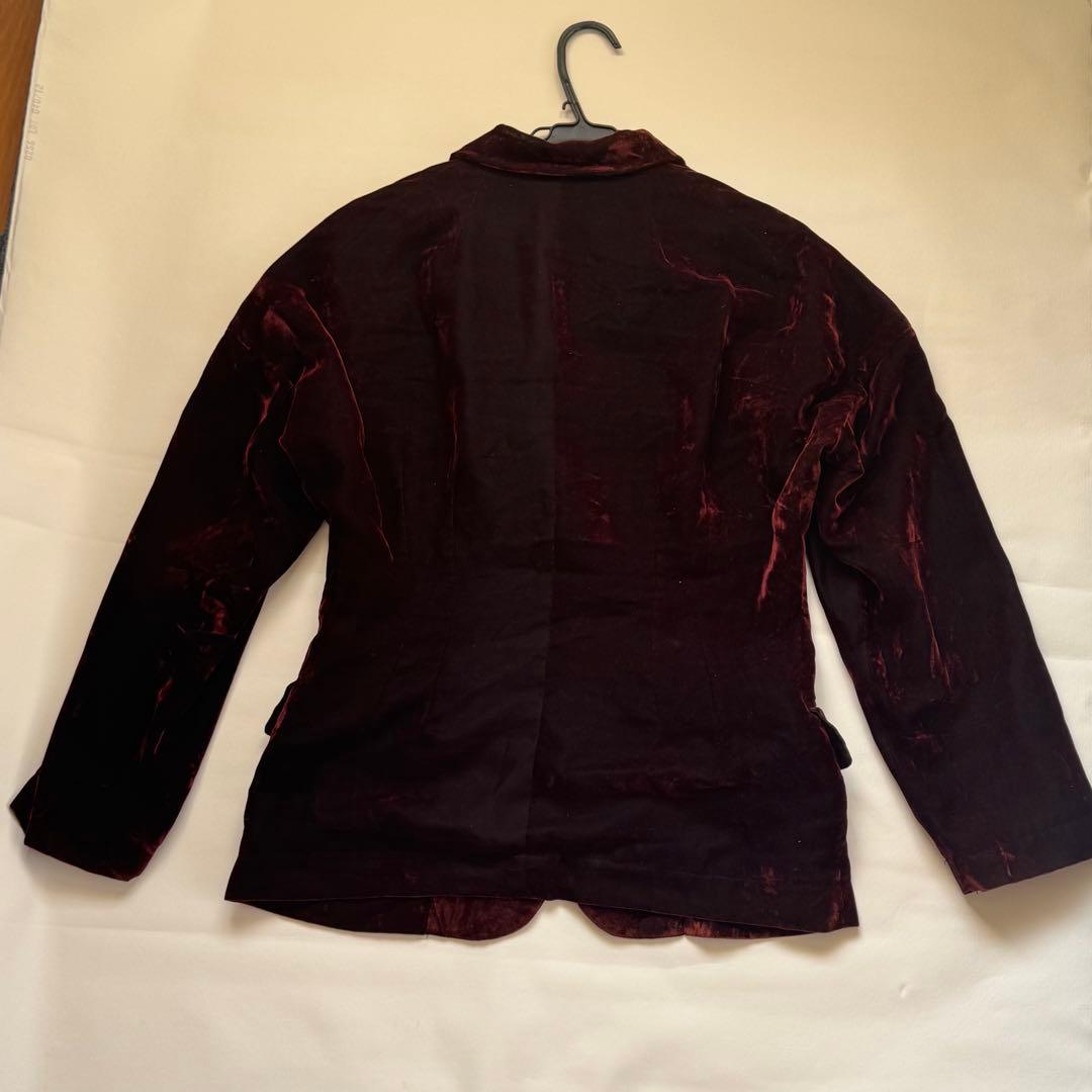 【91AW】COMME des GARCONS ベルベット ジャケット