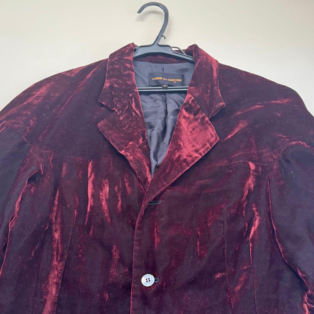 【91AW】COMME des GARCONS ベルベット ジャケット