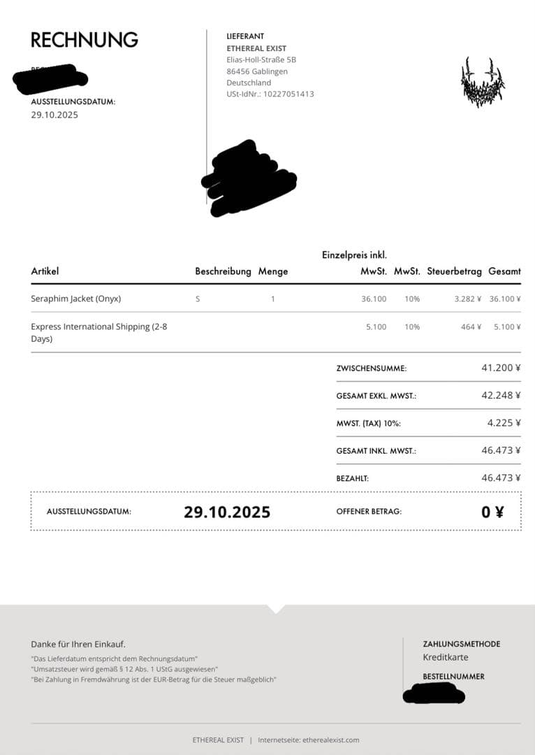 【⭐️希少⭐️】etherealexist フーディ パーカー ダウン ベスト