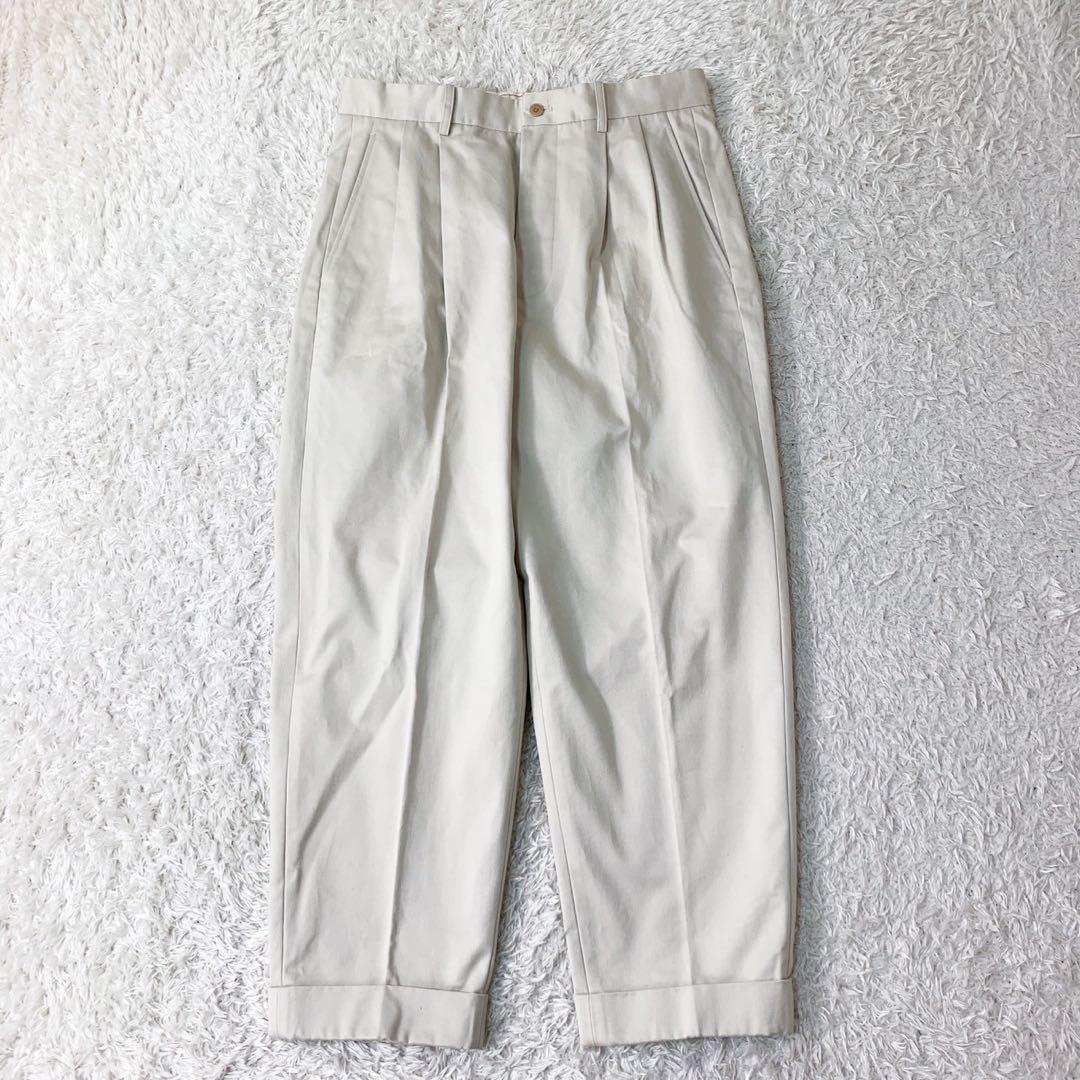 【極美品✨23ss】サイ ツータックチノトラウザーパンツ ベージュ コットン