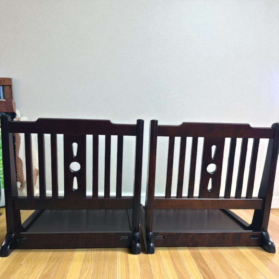 北海道民芸家具　座椅子　2脚セット　高級家具 ①