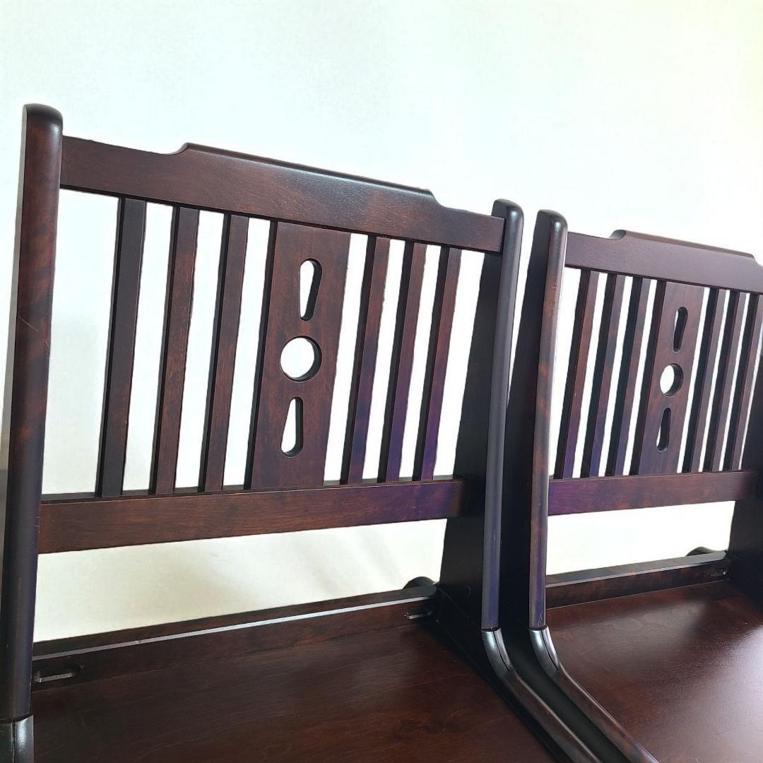 北海道民芸家具　座椅子　2脚セット　高級家具 ①