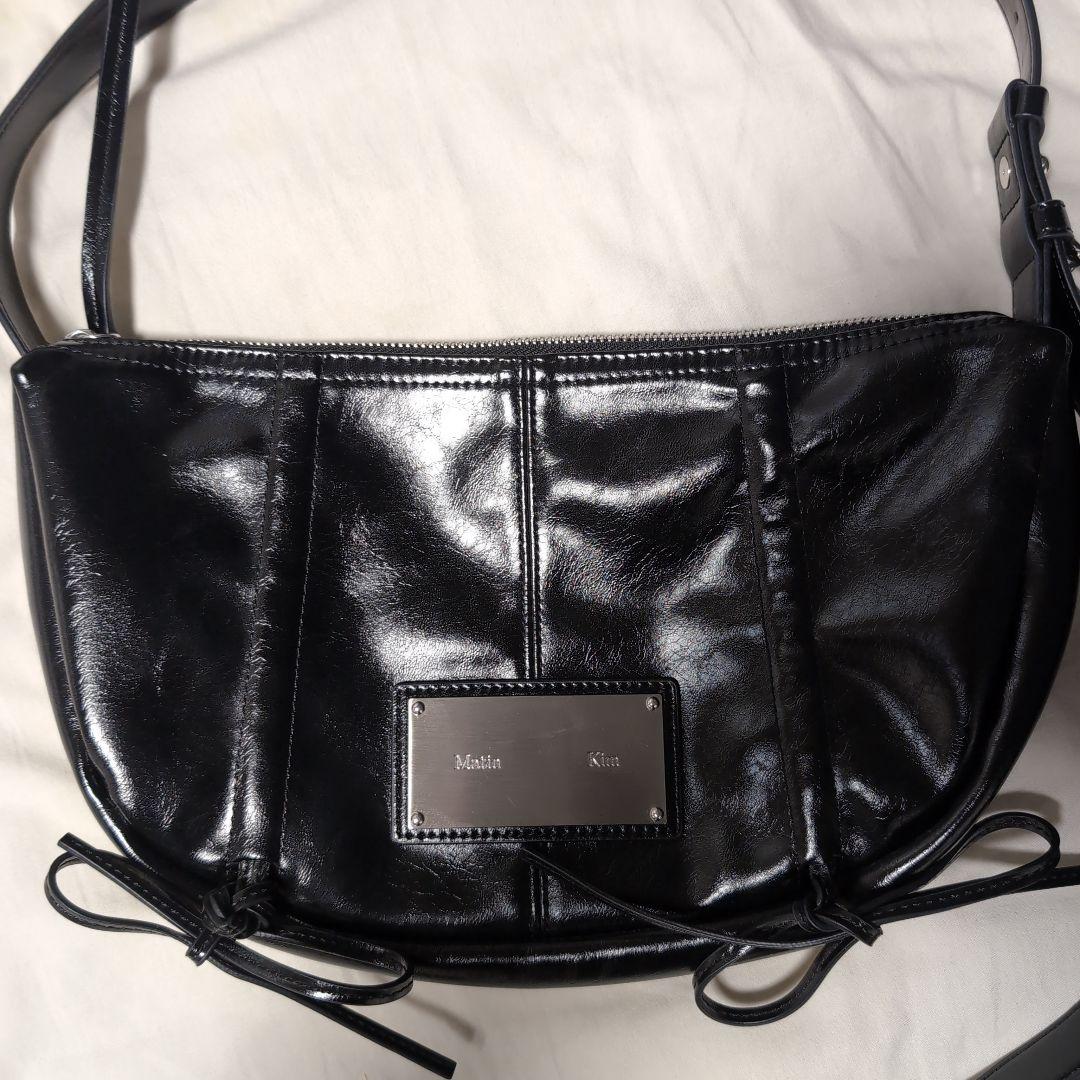 【大人気】Matin Kim ワンショルダーバッグ　黒