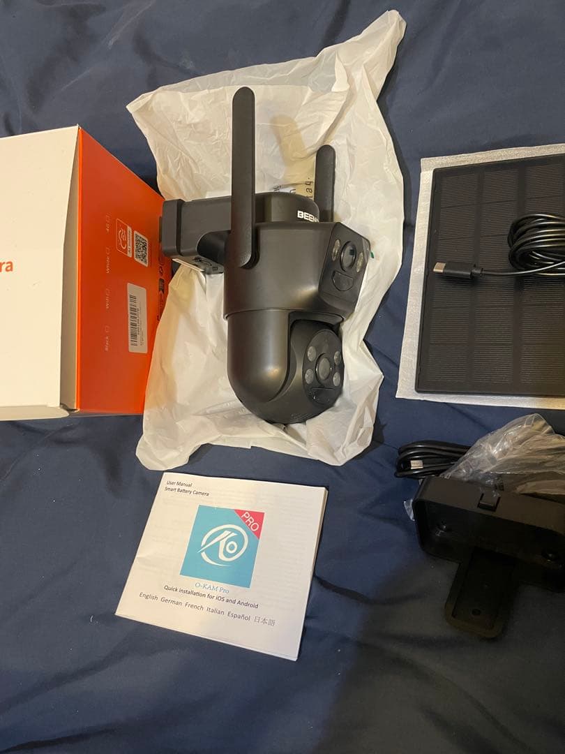 新品・未使用　BEENCAM ワイヤレス監視カメラ ソーラーパネル付き