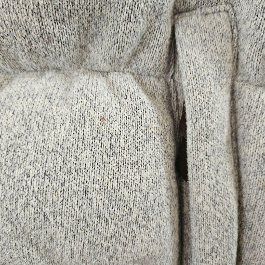 【希少】ノースフェイス ダウンベスト 韓国限定 ロゴワッペン グレー XL