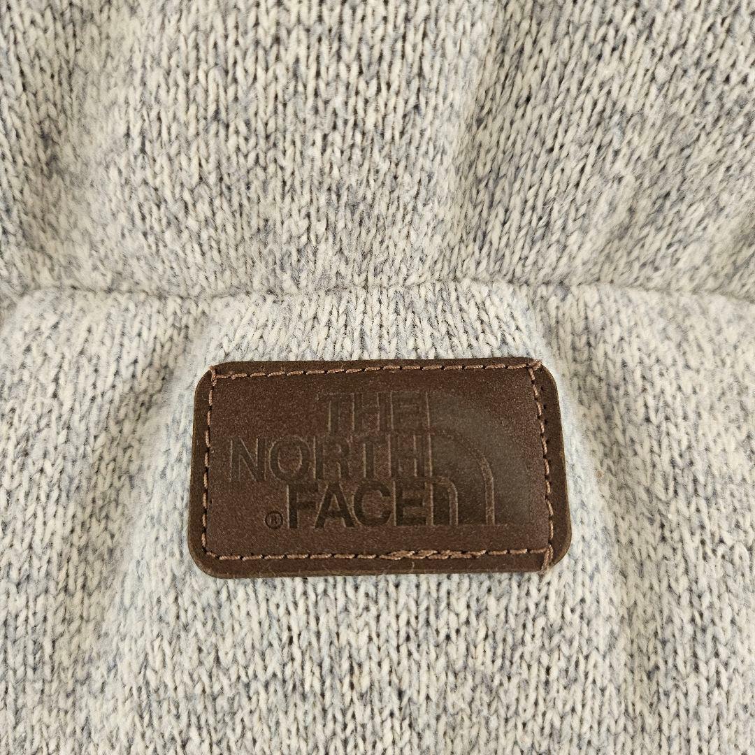 【希少】ノースフェイス ダウンベスト 韓国限定 ロゴワッペン グレー XL