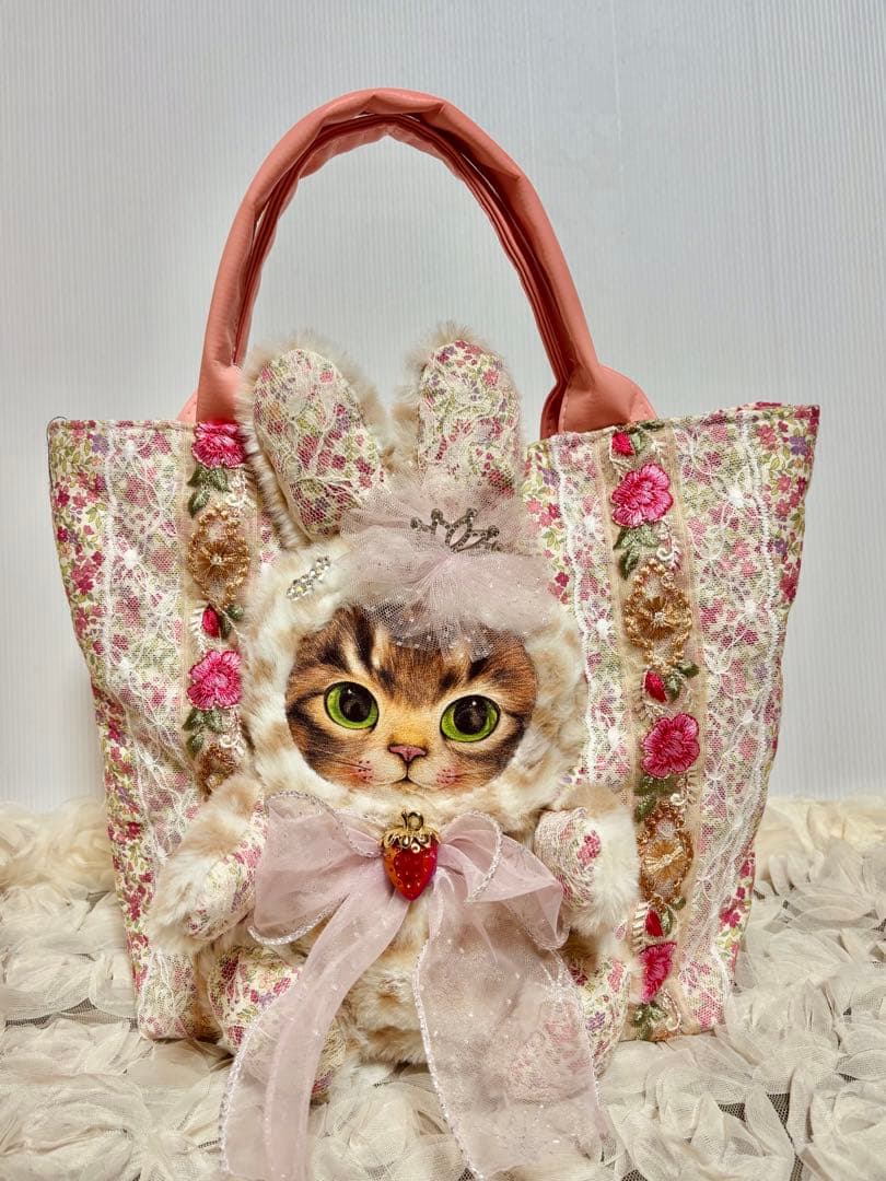 ❤️専用になります❤️コヤンイサムチョン　刺繍リボンパッチワーク トートバッグ