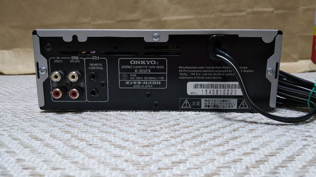 ONKYO K-505FX カセットデッキ