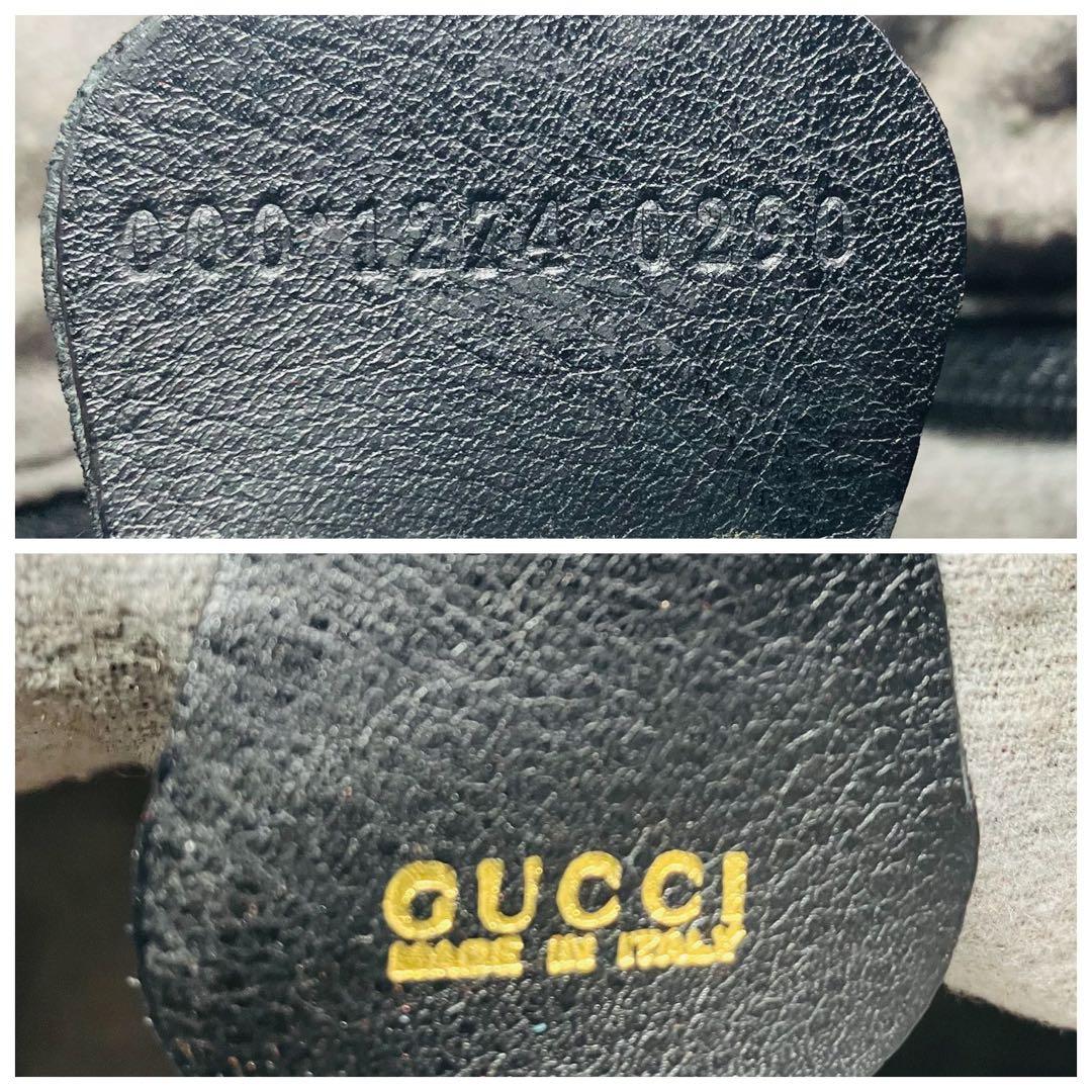 美品　GUCCI オールド　グッチ　バンブー　2way ショルダー　バッグ　黒