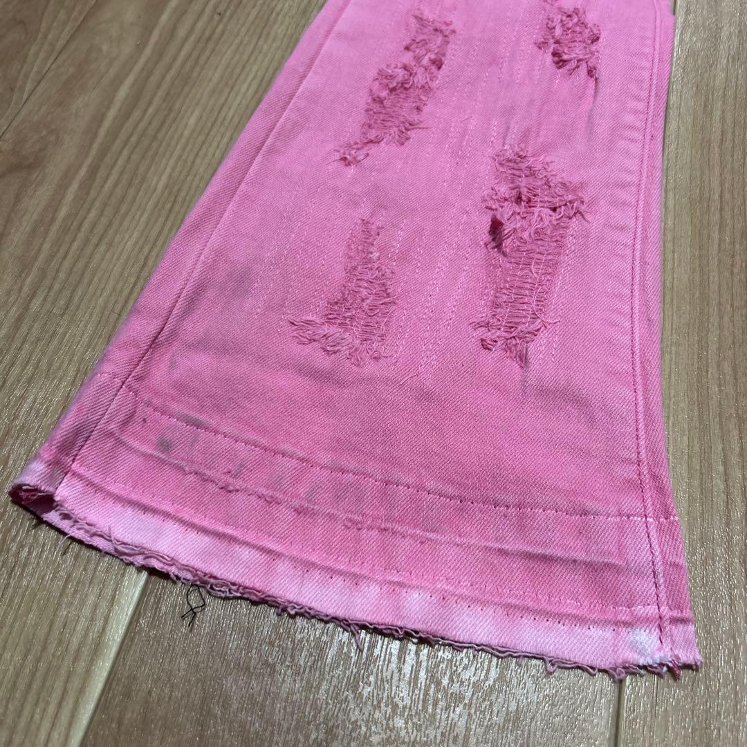 訳あり【新品未使用】valabasas クラッシュフレアデニム 30 バラバサス