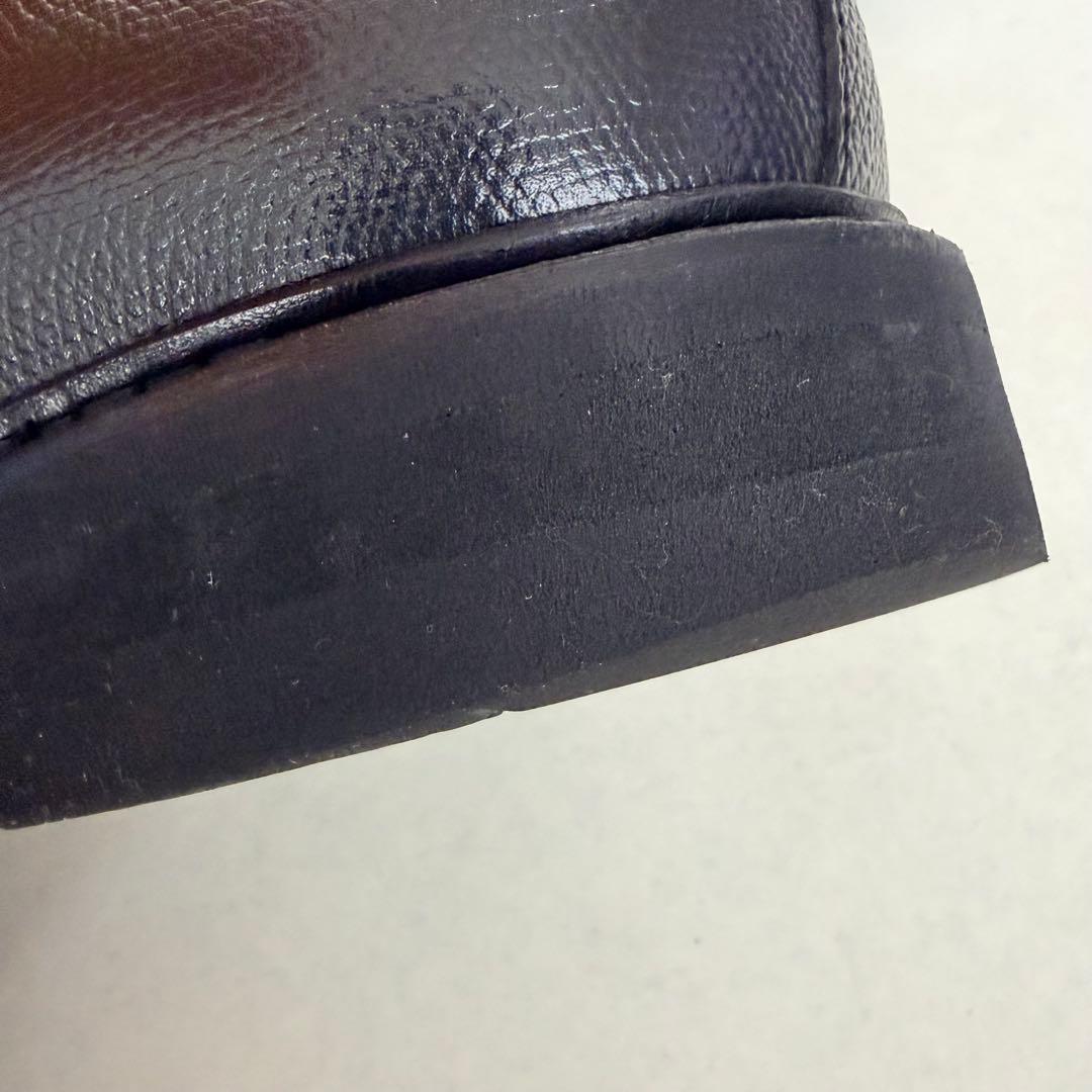 【極美品】berwick バーウィック3680 6 1/2プレーントゥ 黒 シボ