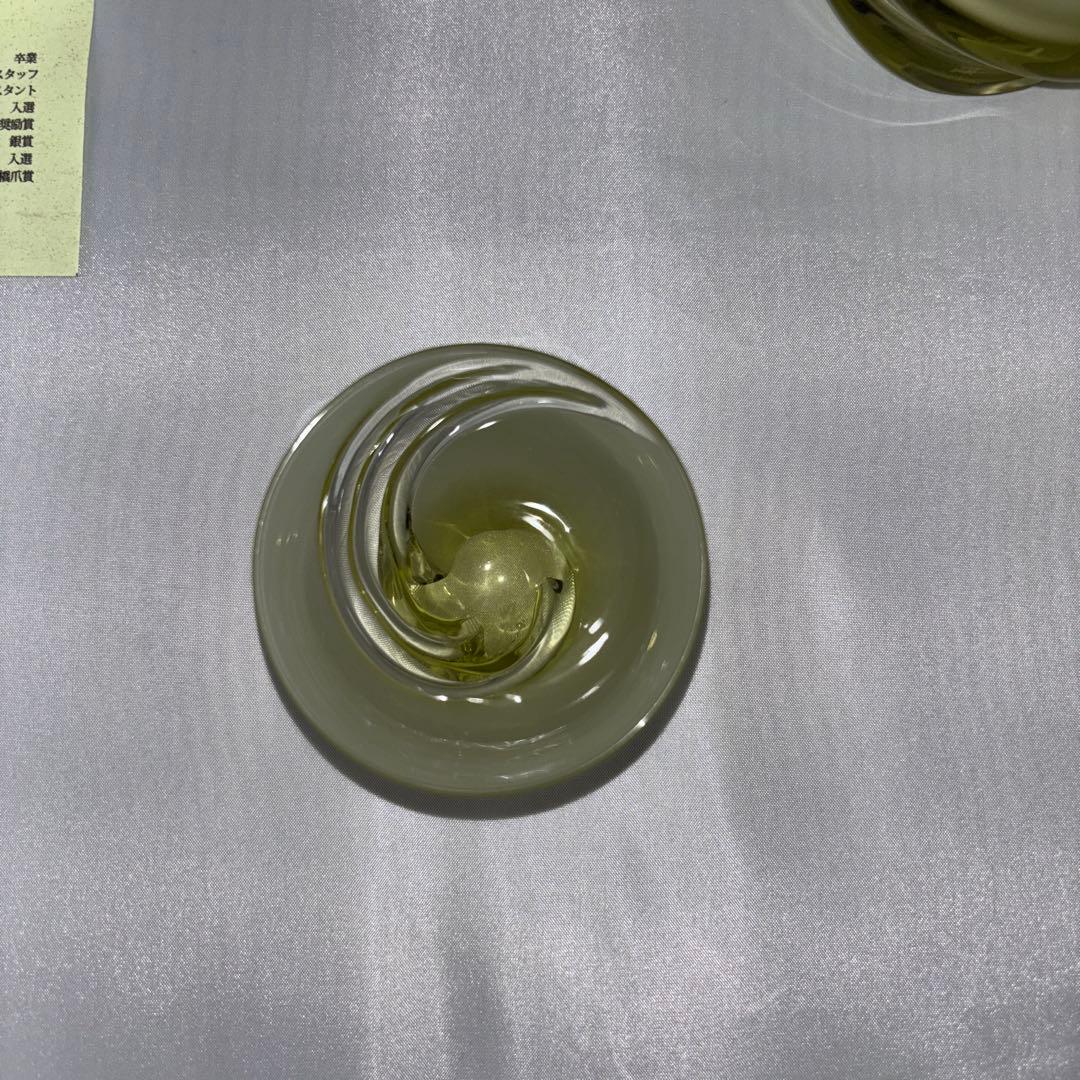 第2回北近江サケグラス公募展受賞作品　鹿田洋介「かもす」ぐい呑徳利揃え　未使用品