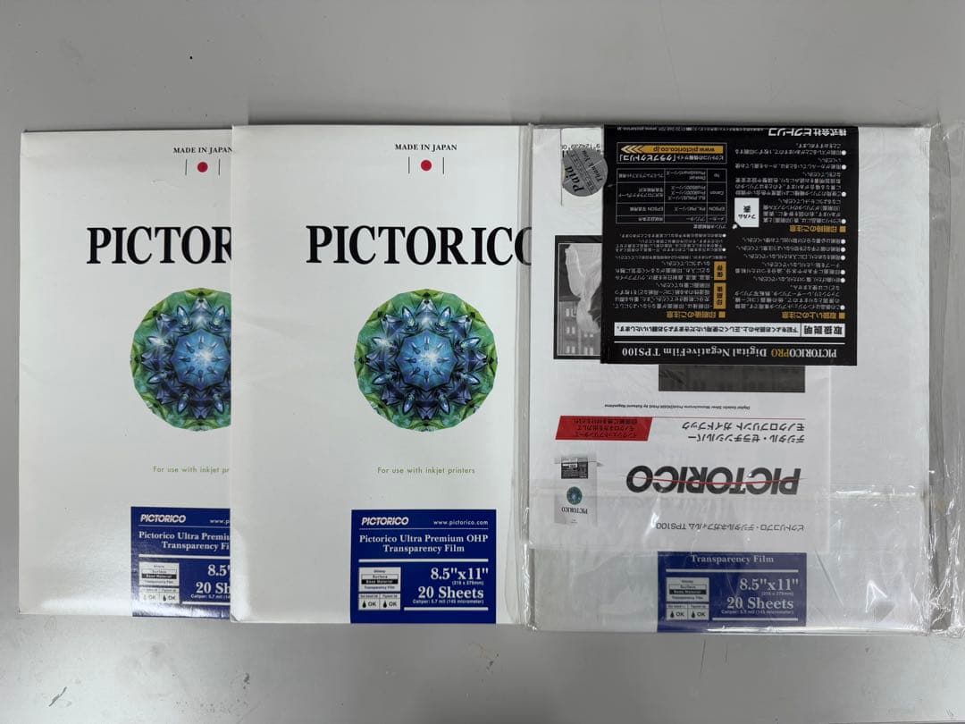 PICTORICO ピクトリコ デジタルネガ　透明OHPフィルム 44枚