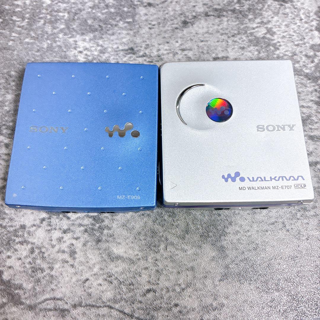 美品　ソニー　MD ウォークマン　MZ-E707 MZ-E909 動作品