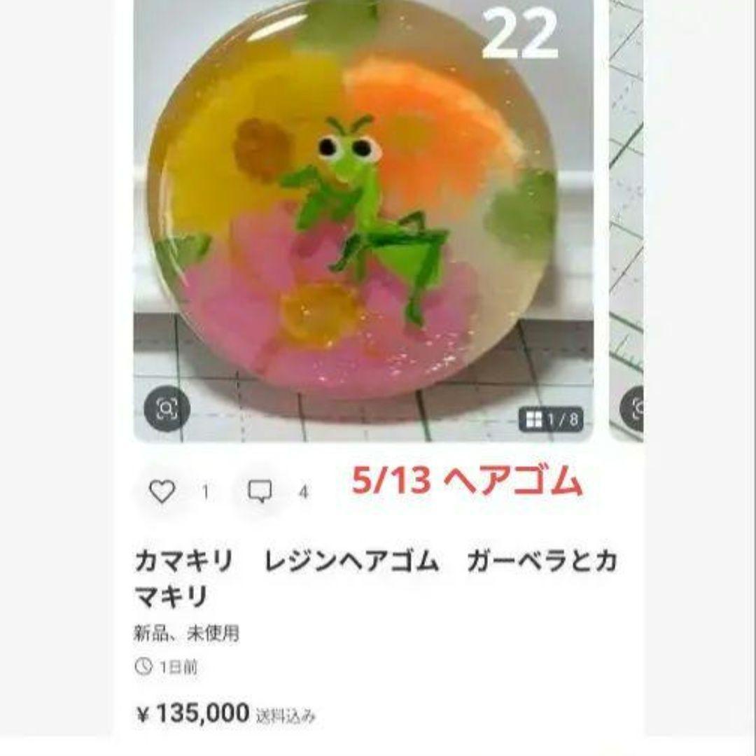 ひまうい様　5.1 猫　レジンヘアゴム　横　夜明け　彩雲を纏う