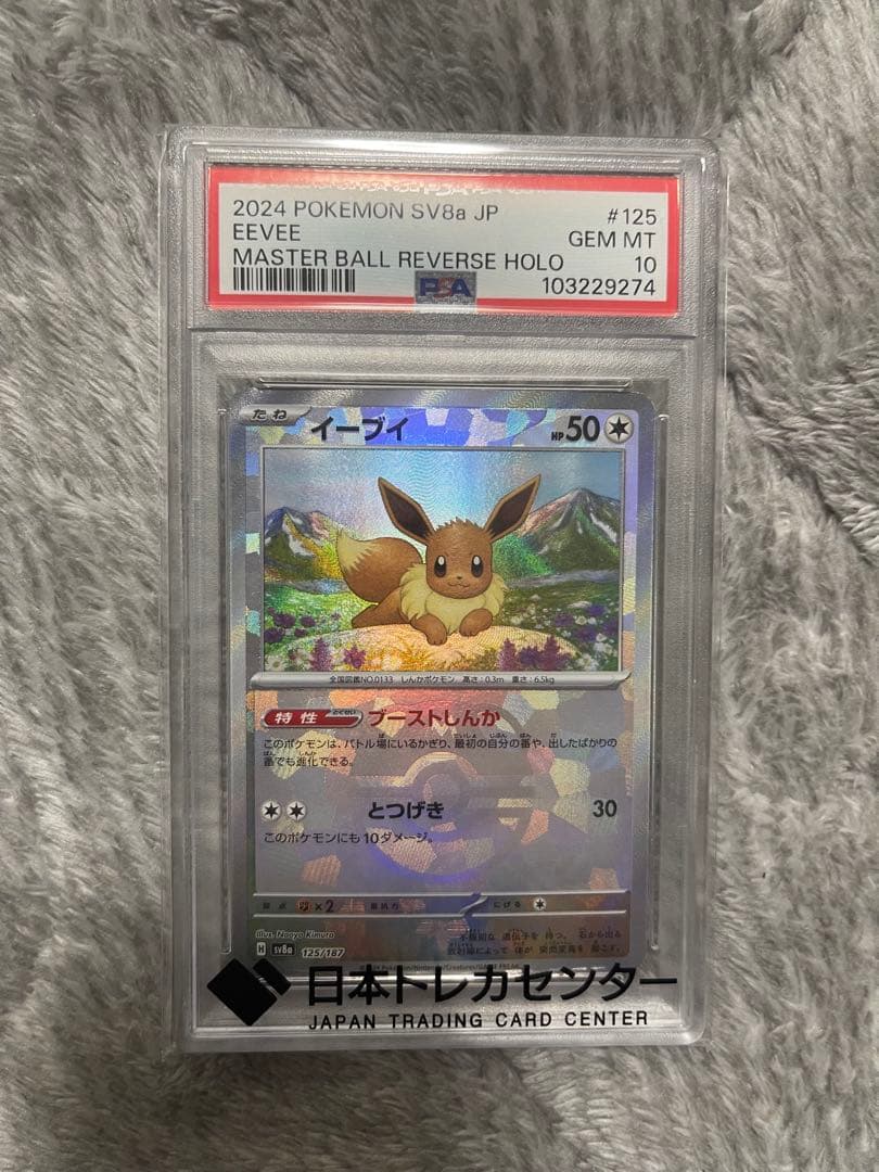 2024年 ポケモンカード イーブイ #125 GEM MT 10