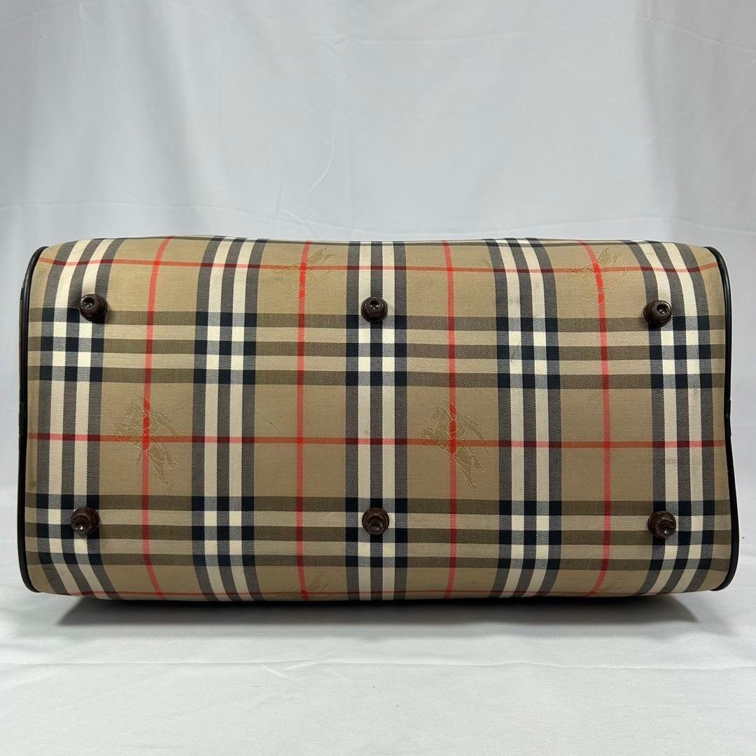 【極美品/鍵付】バーバリーズ ボストンバッグ 旅行バッグ ノバチェック 手提げ