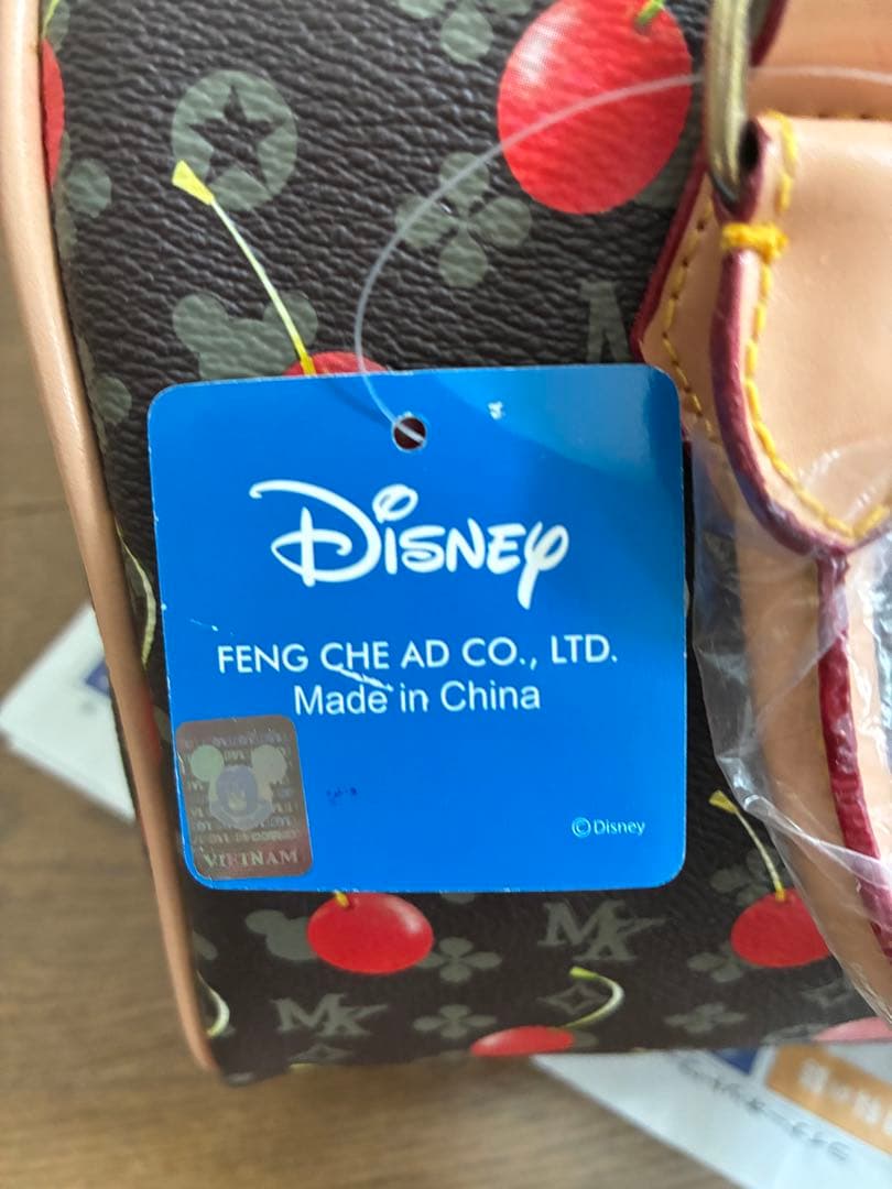 M*i様 モノグラム　チェリー柄　バッグ ミッキー　レトロ　レア　未使用　訳あり