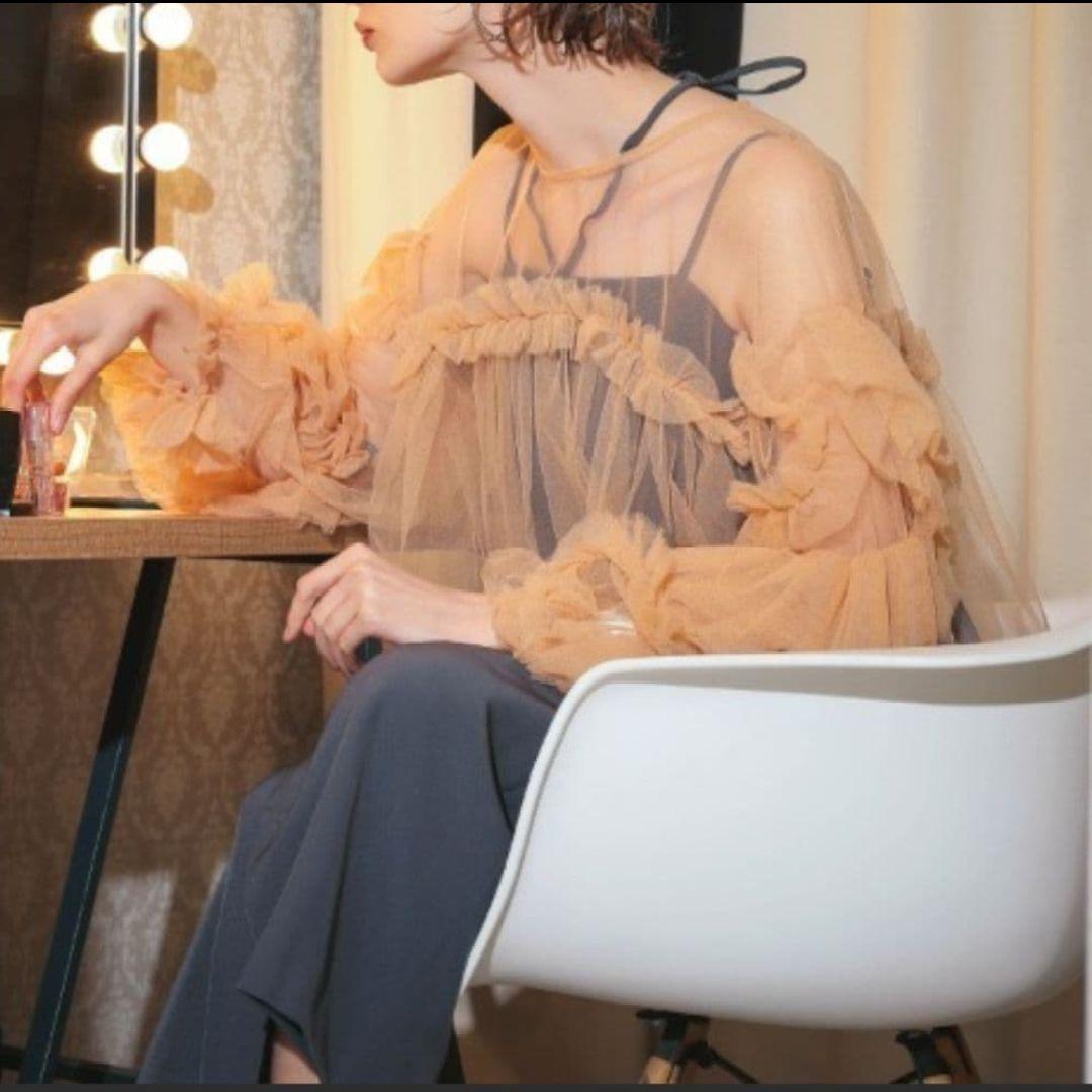 タグ付 【ANDRESD / niana】 デコラティブチュールトップス 結婚式