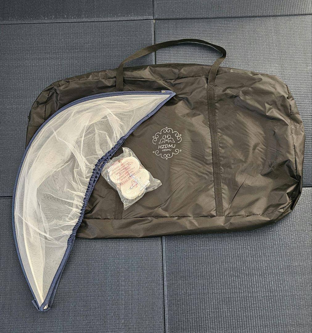 【美品】HZDMJ ベビーベッド ネイビー