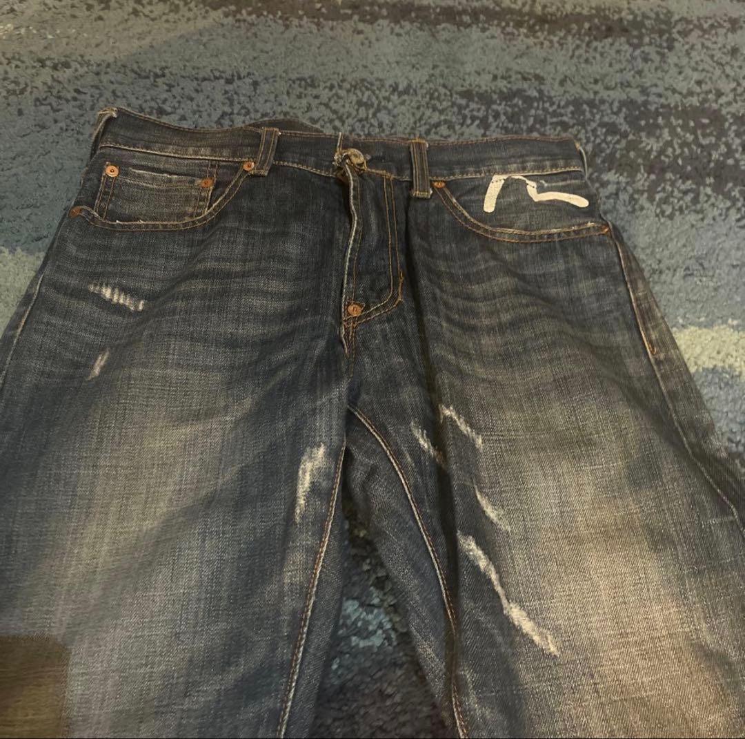 【レア】EVISU デニムパンツ　漢字　No.3 31×32