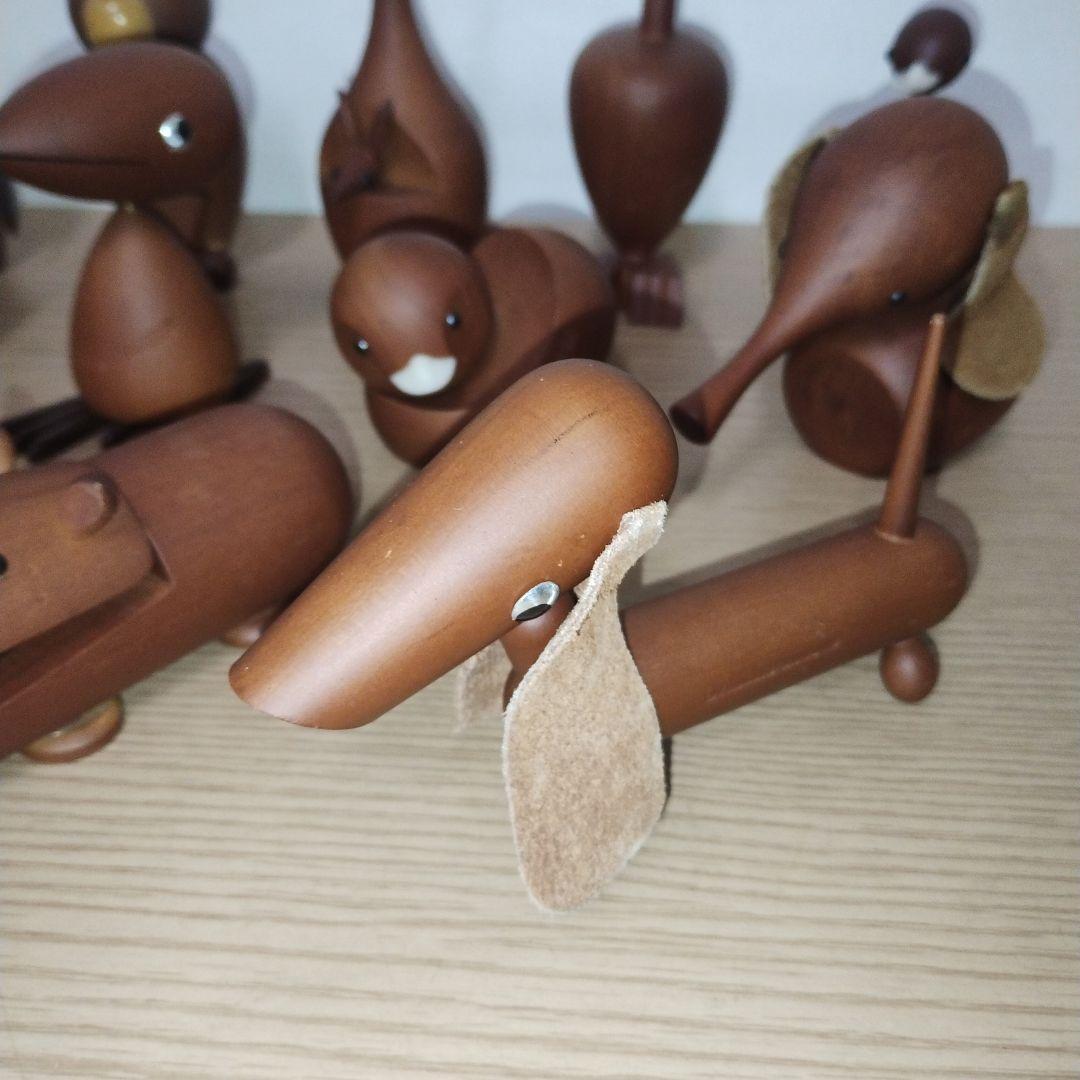 木製動物フィギュア 12体セット