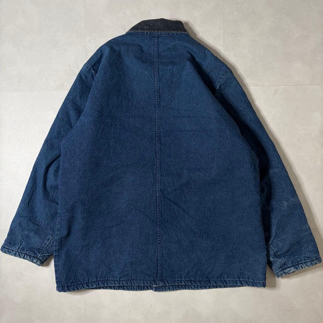 【希少・美品】USA製 80s Dickies デニム カバーオール 濃紺 XL