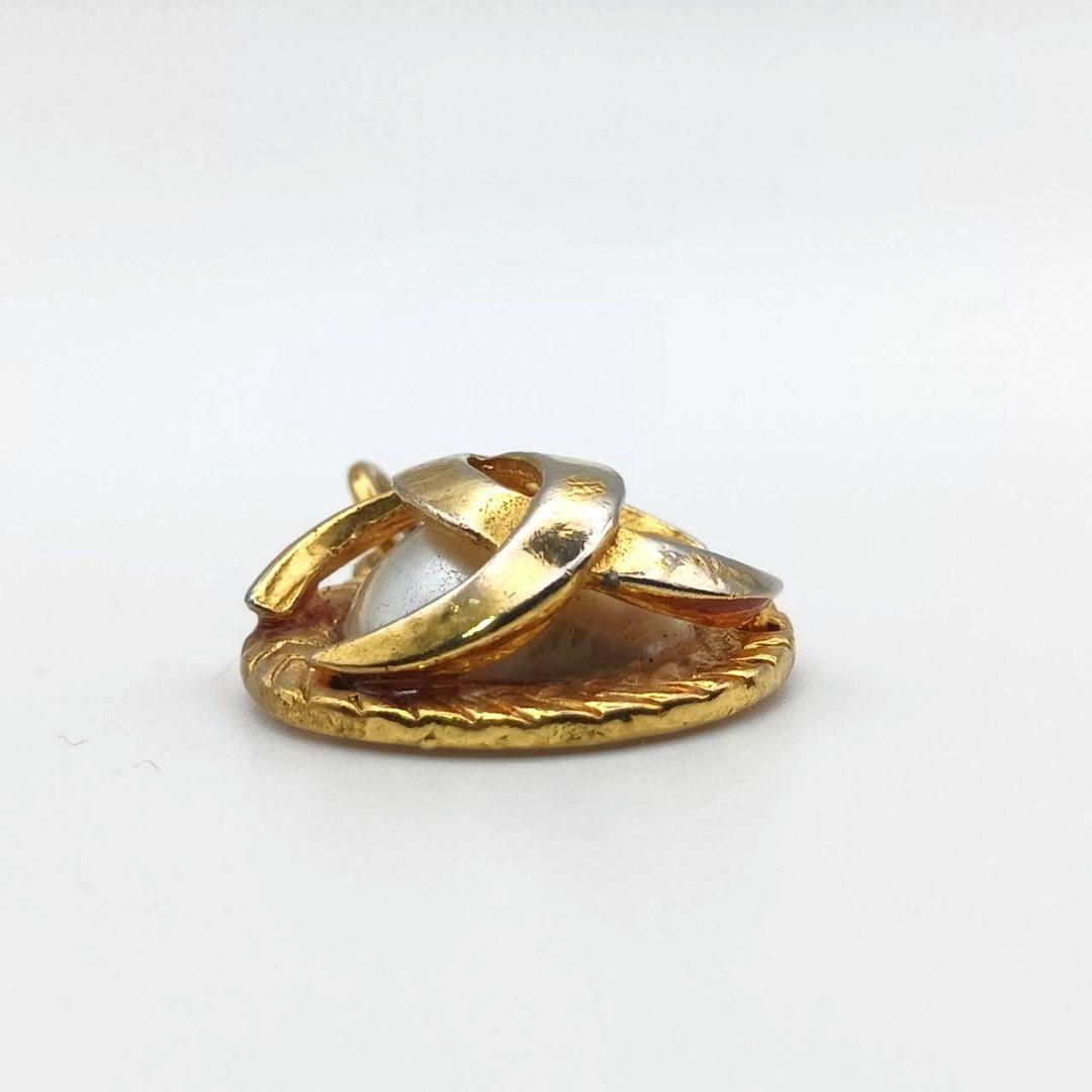 【正規品】シャネル ペンダントトップ ココマーク パール ゴールド ヴィンテージ