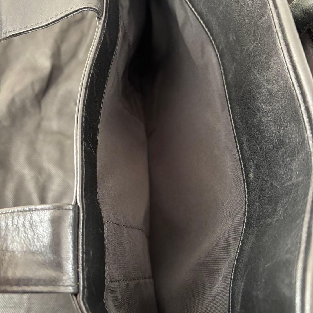 TUMI ビジネスバッグ 本革 レザー 2way 保存袋 ショルダー ブラック