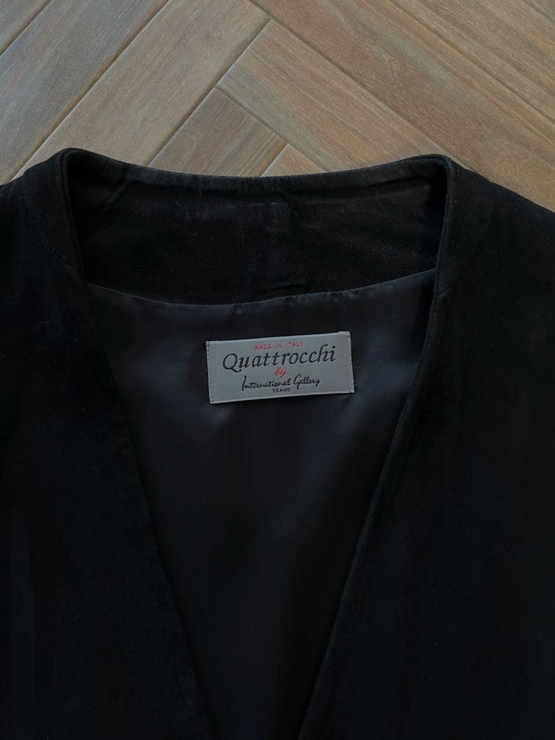 QUATTROCCHI ゴートスエード ノーラペル ジャケットサイズ48