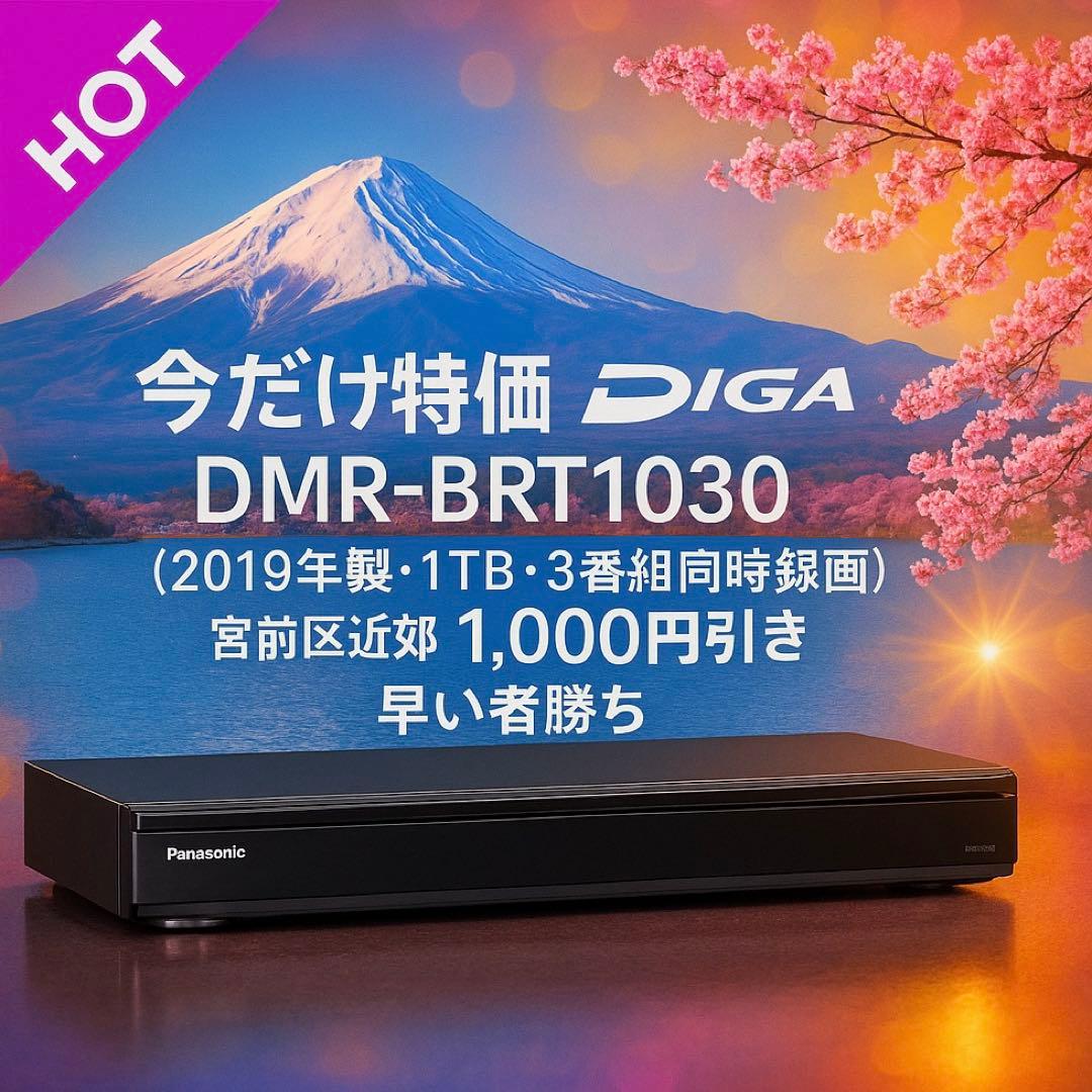 今だけ特価｜DIGA DMR-BRT1030（2019 ・1TB・3番組同時録画