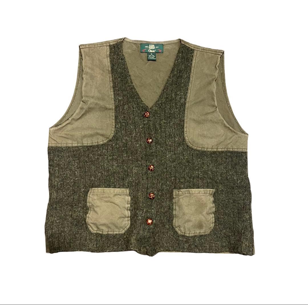トップス 90s ORVIS hunting wool vest