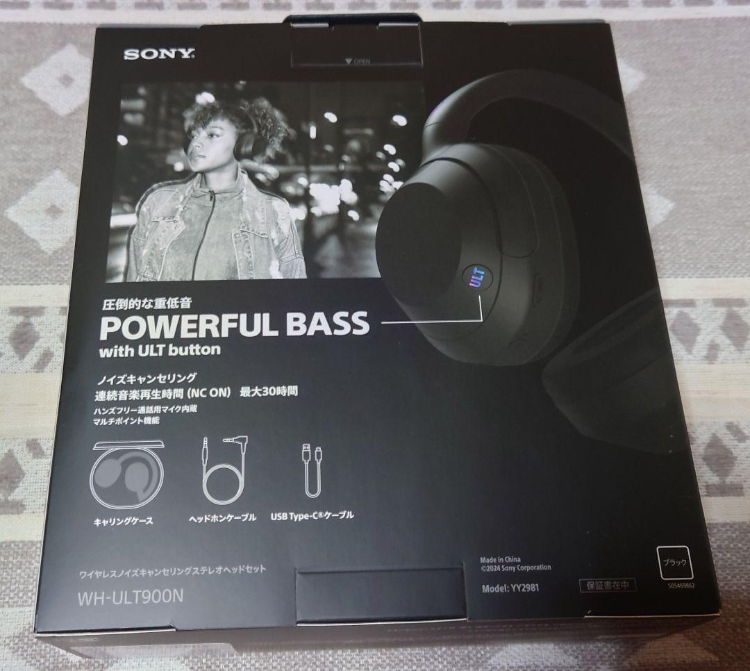 ヘッドホン SONY ULT WEAR BLACK