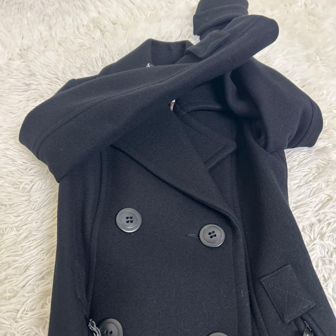 極美品！バーバリーブルーレーベル ピーコート　ノバチェック　ロング　36