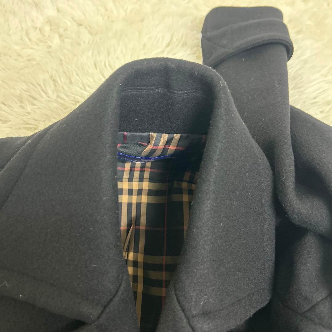 極美品！バーバリーブルーレーベル ピーコート　ノバチェック　ロング　36