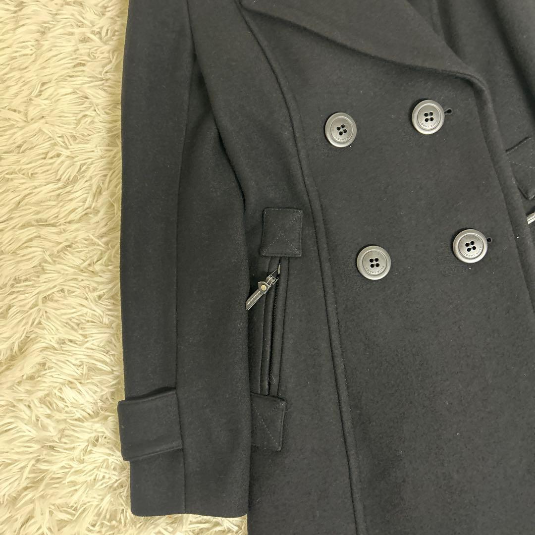 極美品！バーバリーブルーレーベル ピーコート　ノバチェック　ロング　36