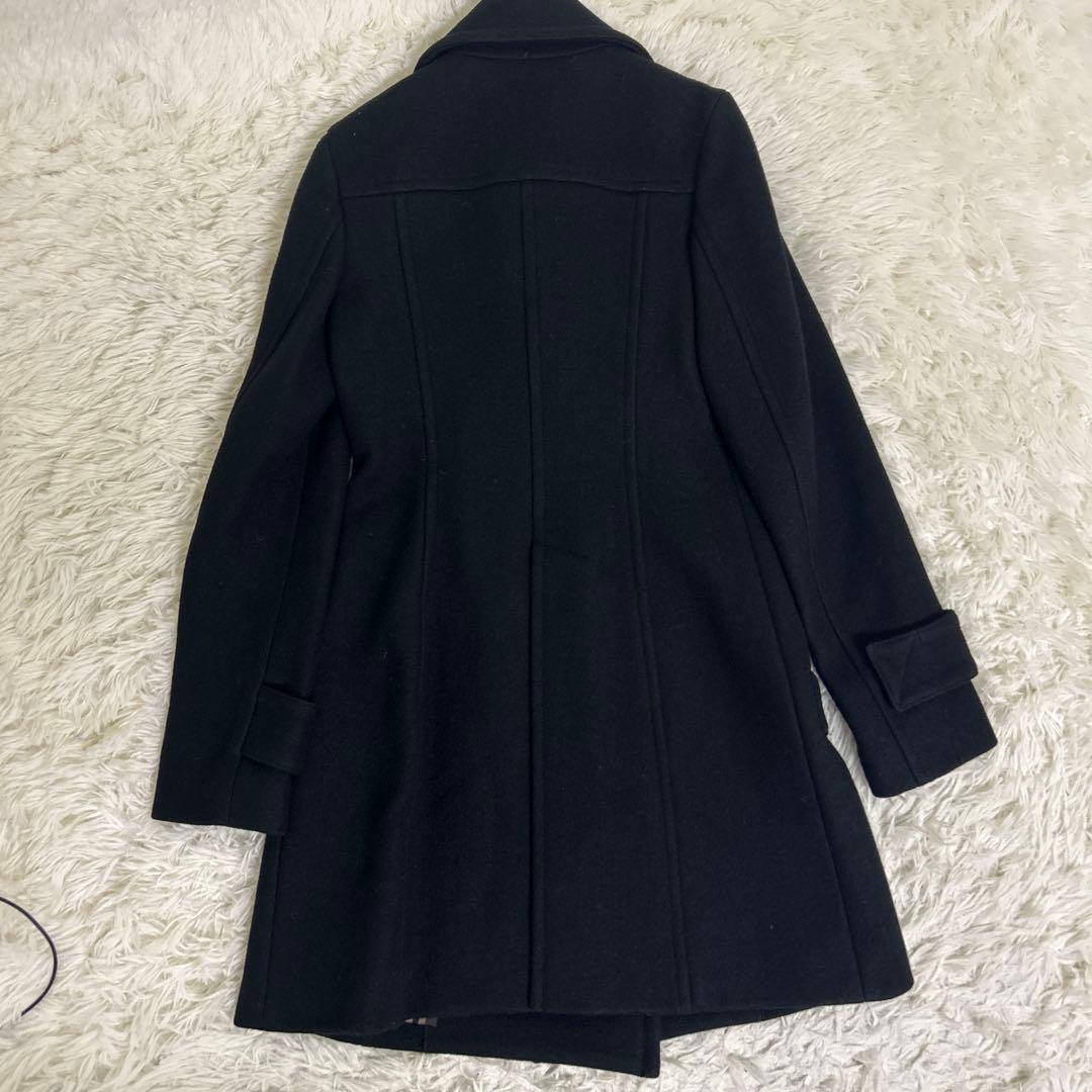 極美品！バーバリーブルーレーベル ピーコート　ノバチェック　ロング　36