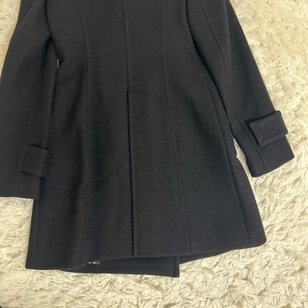 極美品！バーバリーブルーレーベル ピーコート　ノバチェック　ロング　36