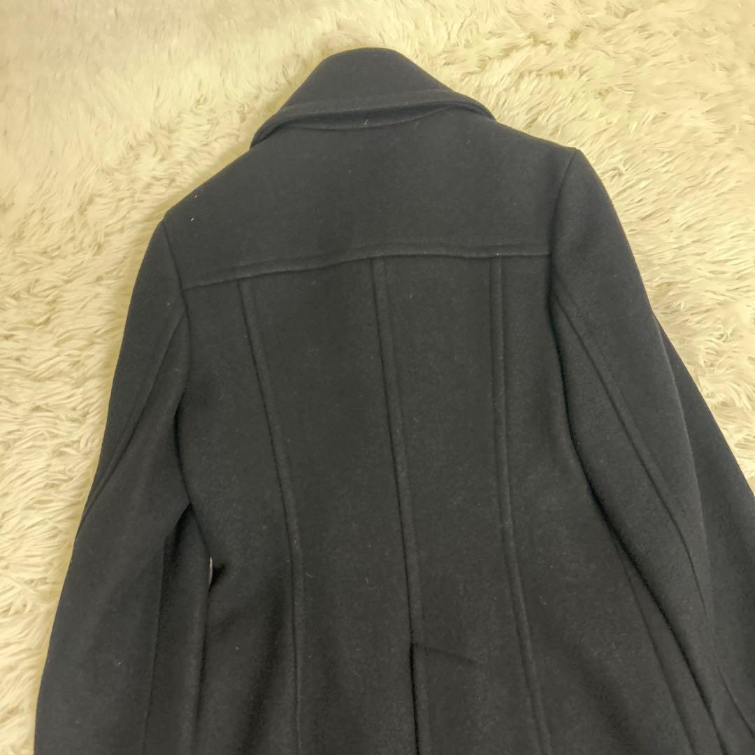 極美品！バーバリーブルーレーベル ピーコート　ノバチェック　ロング　36